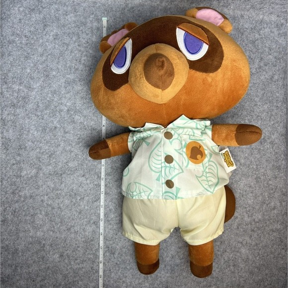 Animal Crossing Tom Nook Brown Racoon Plush 18” Nintendo Accent Cuddle Pillow - Picture 6 of 9
